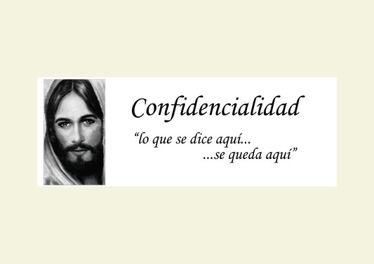 Lona confidencialidad Emaús